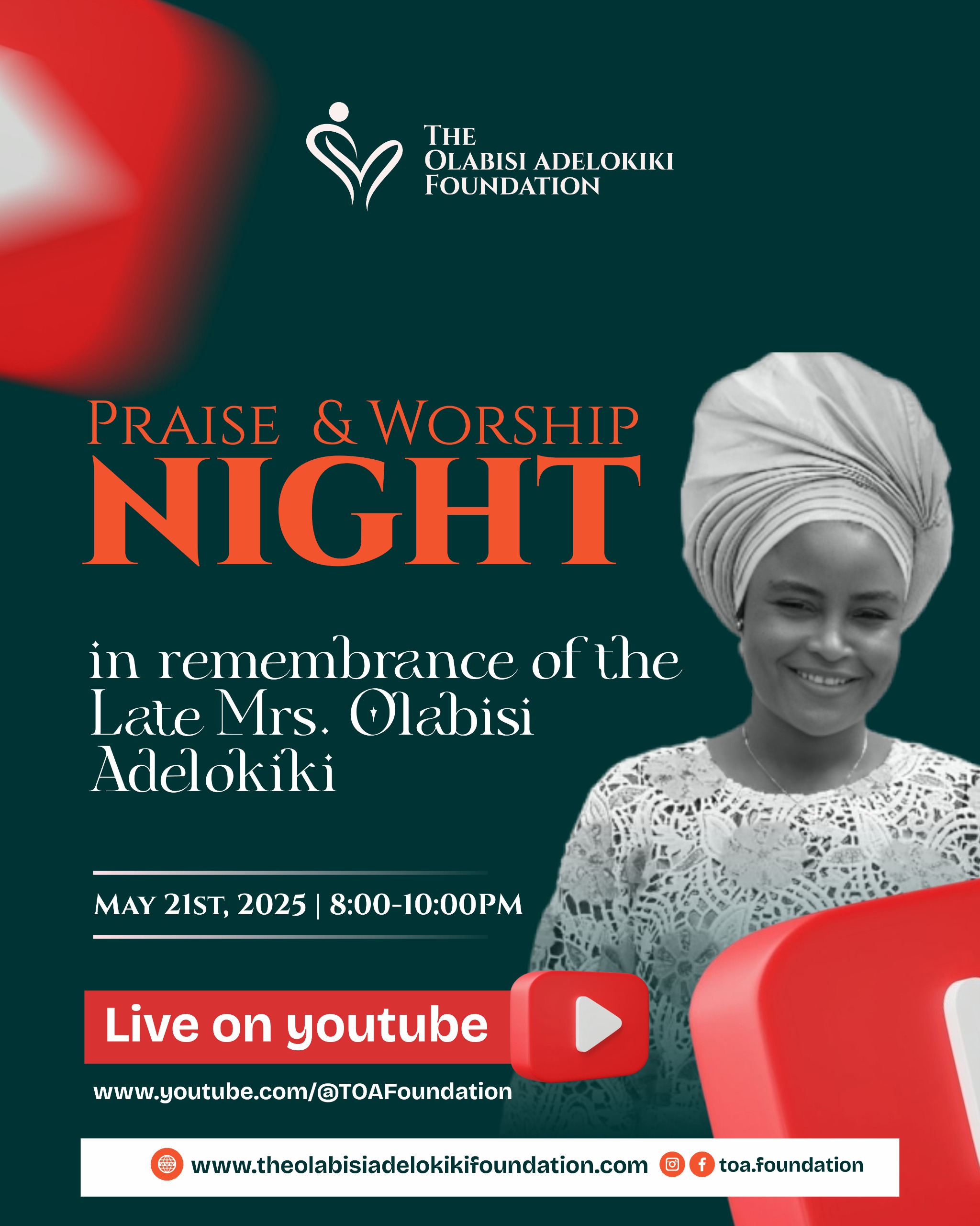 http://Praise%20&%20Worship%20Night%20in%20Remembrance%20of%20Late%20Mrs.%20Olabisi%20Adelokiki